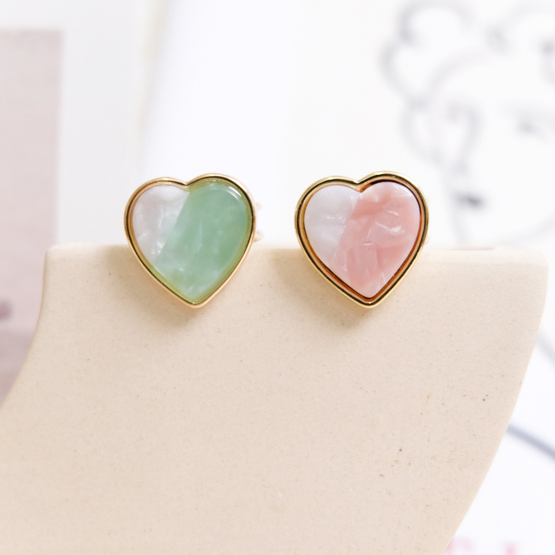 熙熙酱少女风醋酸板材开口戒指