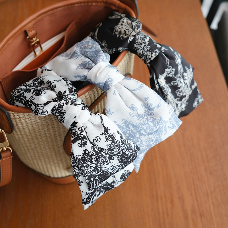 【素描黑白】发箍女大蝴蝶结外出洗脸女发卡韩国简约头箍发饰头饰