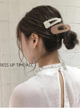 熙熙酱日本KASTANE风LATTI同款大号磨砂韩国制鸭嘴夹发夹顶夹