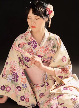 阿童沐！YUKATA日本正装访问和服浴衣四季 二尺袖 改良款145CM