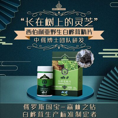 慈海白桦茸精片俄罗斯进口野生桦树茸黑金颗粒桦褐孔菌天然胰岛素