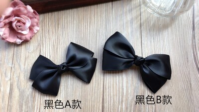 手工韩国发饰复古气质黑色顶夹