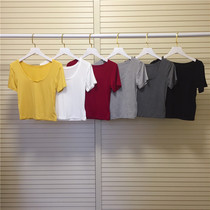 Women's dance clothes summer short sleeve modal modern dance National Classical Dance Body Charm body dance practice clothes