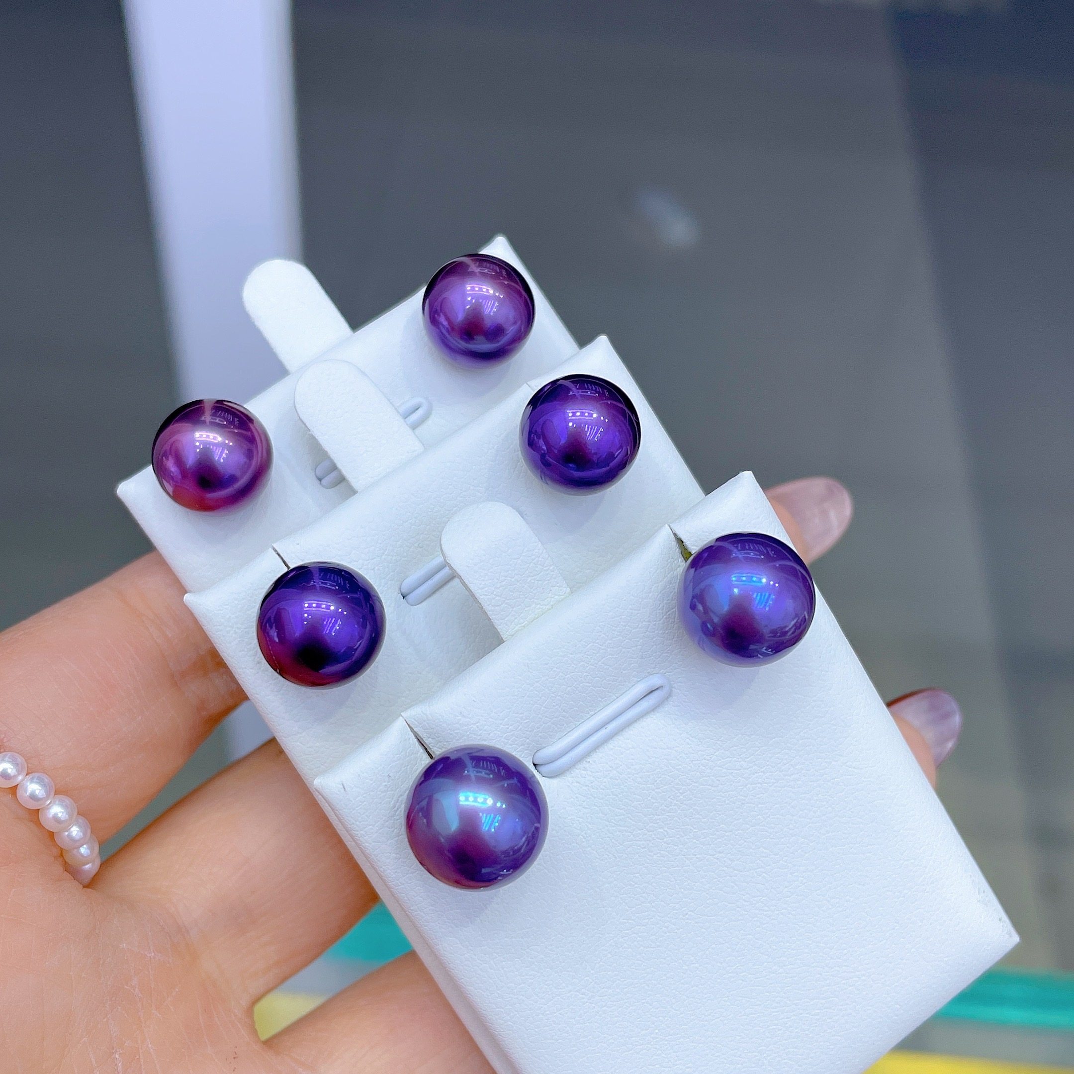 紫色耳钉11-12mm天然色妖紫爱迪生珍珠S925银针气质高级感耳饰,珠宝/钻石/翡翠,耳饰,淘宝优惠券,粉丝福利购,淘宝优惠卷