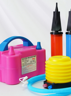 气球手动便携式脚踩式打气筒 派对装饰用品手推式打气球充气工具