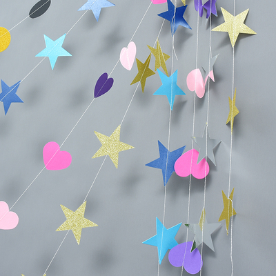 小星星party生日派对求婚拉花