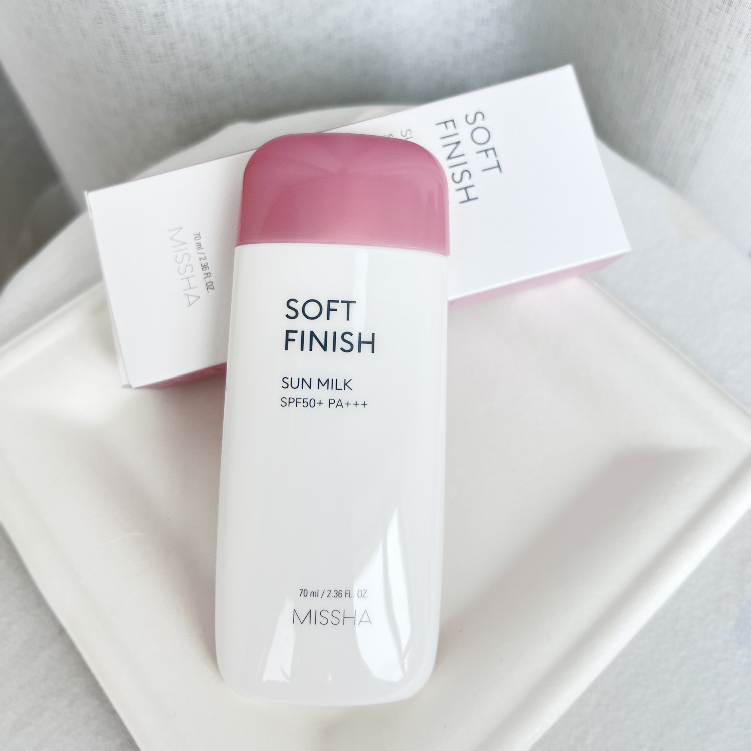 韩国Missha谜尚sun milk优护清透防晒乳防晒霜轻薄海边防水SPF50