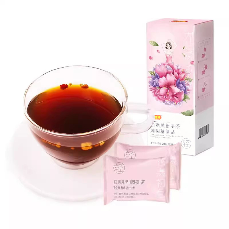 好想你_红枣黑糖姜茶200g红糖姜茶大姨妈姜汤冲饮黑糖块独立包装