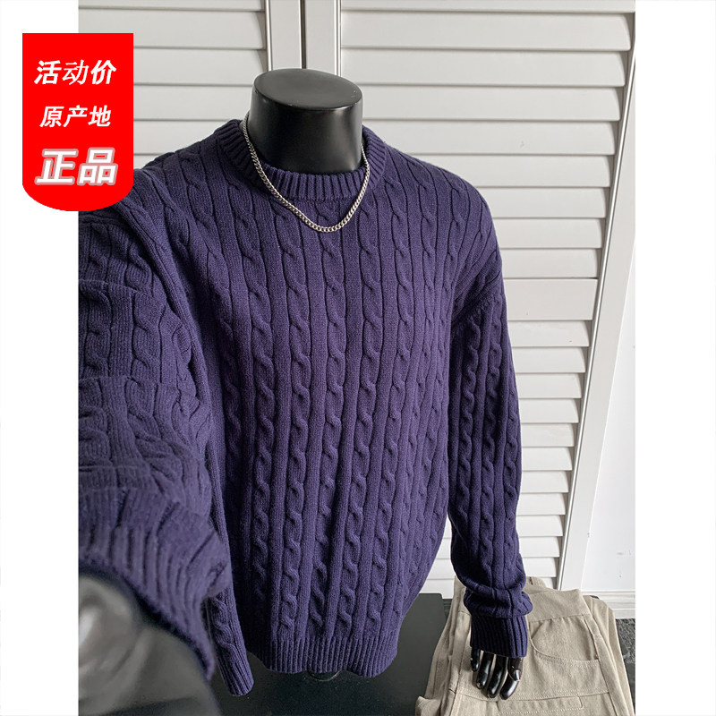 男女秋冬新款圆领打底针织衫