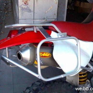 高强度铝合金材质摩托车XR650R专用旅行边箱边包后货架行李架