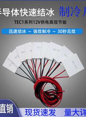 12706半导体制冷片陶瓷片24v12v饮水机套装电子帕尔贴大功率12710