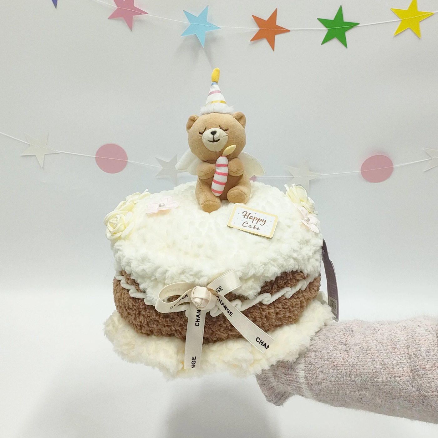 象皮兔生日蛋糕熊毛绒玩具创意花朵蛋糕泰迪熊娃娃公仔儿童礼物,玩具/童车/益智/积木/模型,毛绒/玩偶/公仔/布艺类玩具,淘宝优惠券,粉丝福利购,淘宝优惠卷