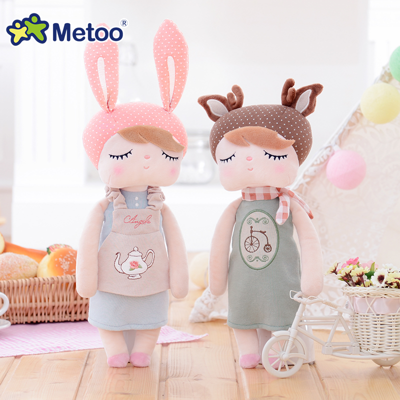 metoo咪兔复古安吉拉毛绒公仔