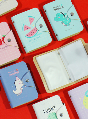 包邮可爱卡通pu皮质卡包20卡位大容量公交卡银行卡套女学生JK100