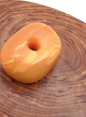 天然老蜜蜡饼子满蜜橘皮花蜡墩子全品吊坠云纹风化纹非二代无优化