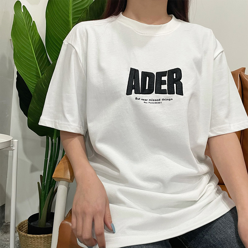 ADER ERROR 21SS 立体刺绣字母LOGO宽松T恤女情侣款圆领短袖男 玩具/童车/益智/积木/模型 电动/遥控车 原图主图