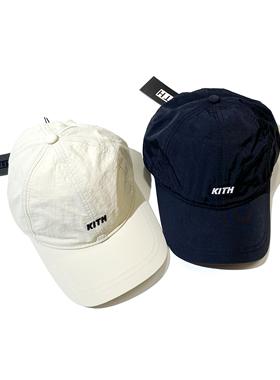 海外代购 Kith 刺绣logo日系机能 棒球帽鸭舌帽滑板