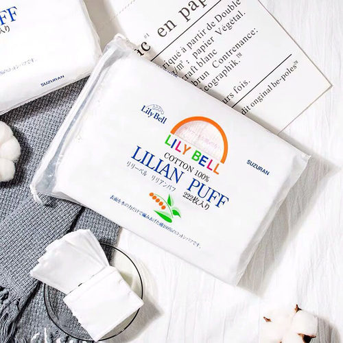 LilyBell丽丽贝尔化妆棉优质纯棉卸妆棉三层222片清洁洁面卸妆 - 封面