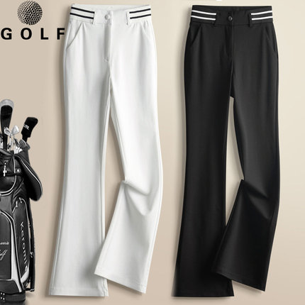 高尔夫女装长裤弹力松紧腰围春夏golf球裤服装大码显瘦修身裤子