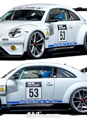 欧拉好猫GT Beetle甲壳虫车贴拉花 个性装饰改装车身汽车贴纸贴膜