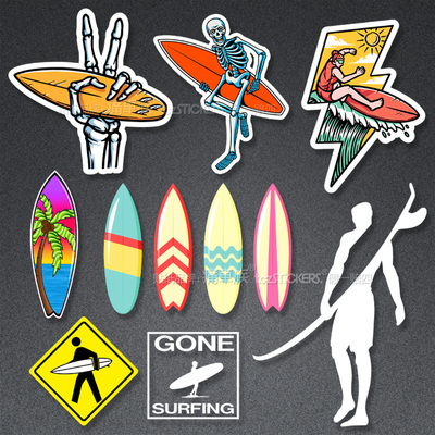 桨板冲浪滑水汽车贴纸车贴拉花