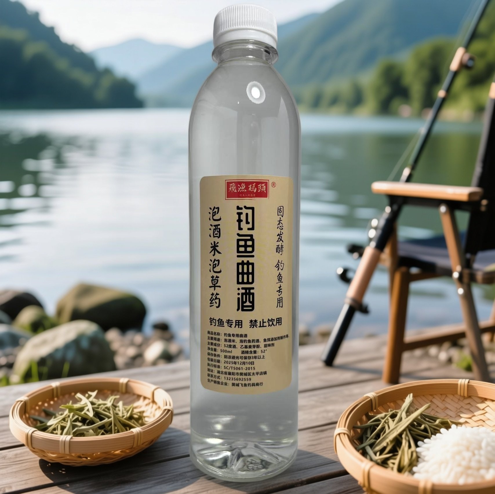 钓鱼曲酒曲酒钓鱼泡米药酒粮食酒