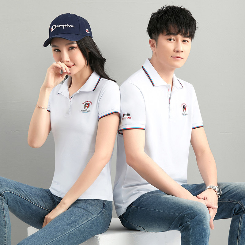 男女翻领polo衫上衣团体运动衣服