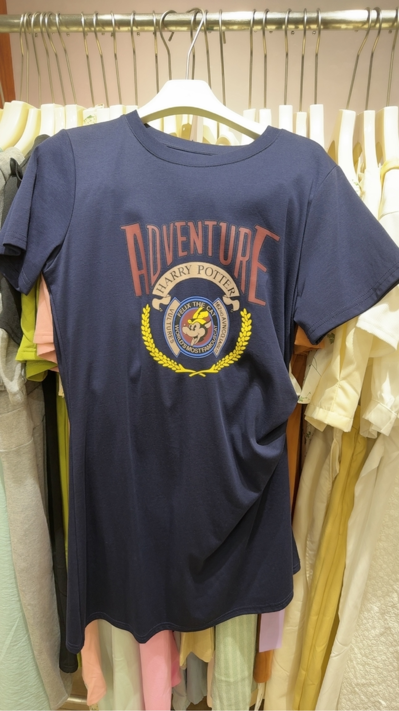 巨棉牛油果绿连衣裙夏季新款ins收腰显瘦抽绳洋气韩版T恤裙