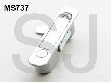 柜锁： MS737 锌合金平面锁 配电柜