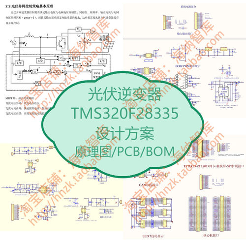 光伏逆变器TMS320F28335设计方案并网发电系统PCB原理开发板DSP