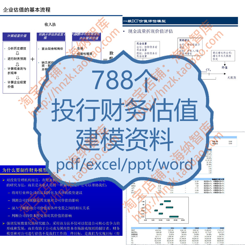 投行财务估值建模资料方法模型案例分析报告公司企业上市材料评估-封面