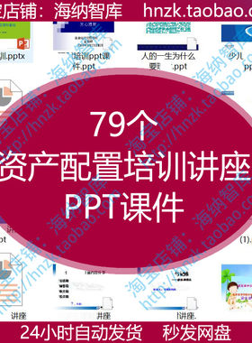 资产配置知识讲座PPT课件模板规划财富风险管理家庭私人财商保全