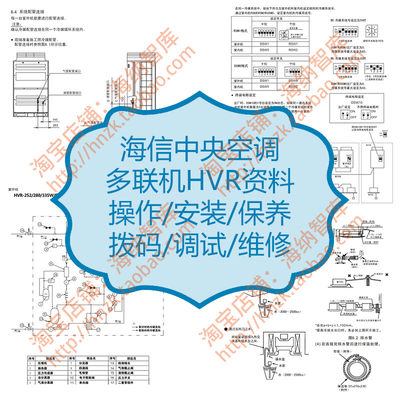 海信中央空调多联机HVR维修调试手册变频拨码中央控制器PSC-A64S
