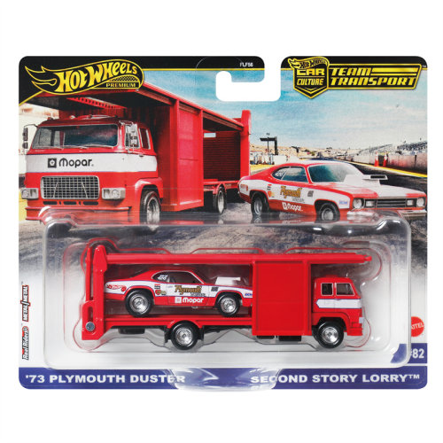 风火轮 FLF56 赛车运输车 普利茅斯 DUSTER 赛车运输车 hotwheels
