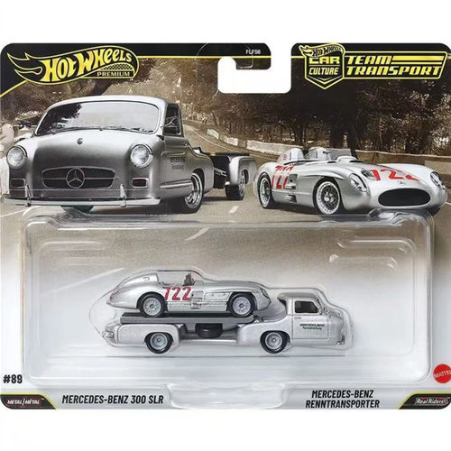 风火轮 FLF56 赛车运输车 Benz 奔驰300 SLR 赛车运输车hotwheels