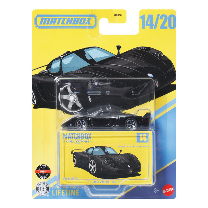 火柴盒 GBJ48 收藏家系列 玛莎拉蒂 MC12跑车 matchbox图片