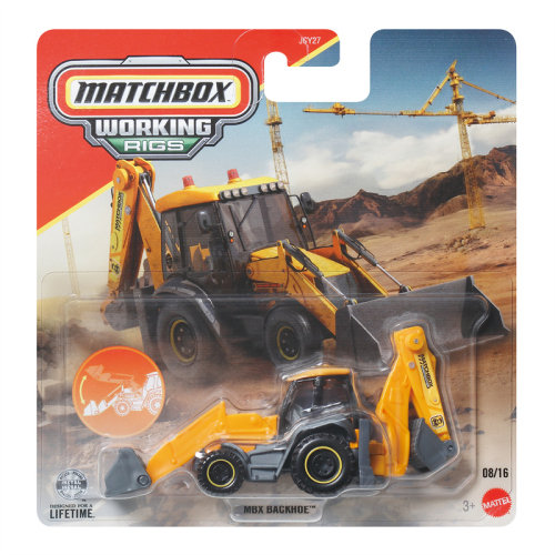 火柴盒 JCY27 工程车系列  BACKHOE 两头忙 工程车 Matchbox