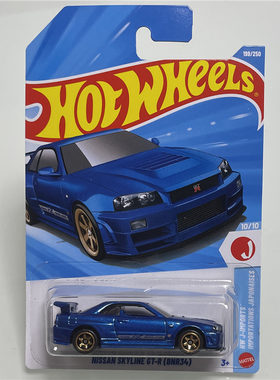 风火轮 C4982 火辣小跑车 尼桑 GTR R34 小跑车 hotwheels