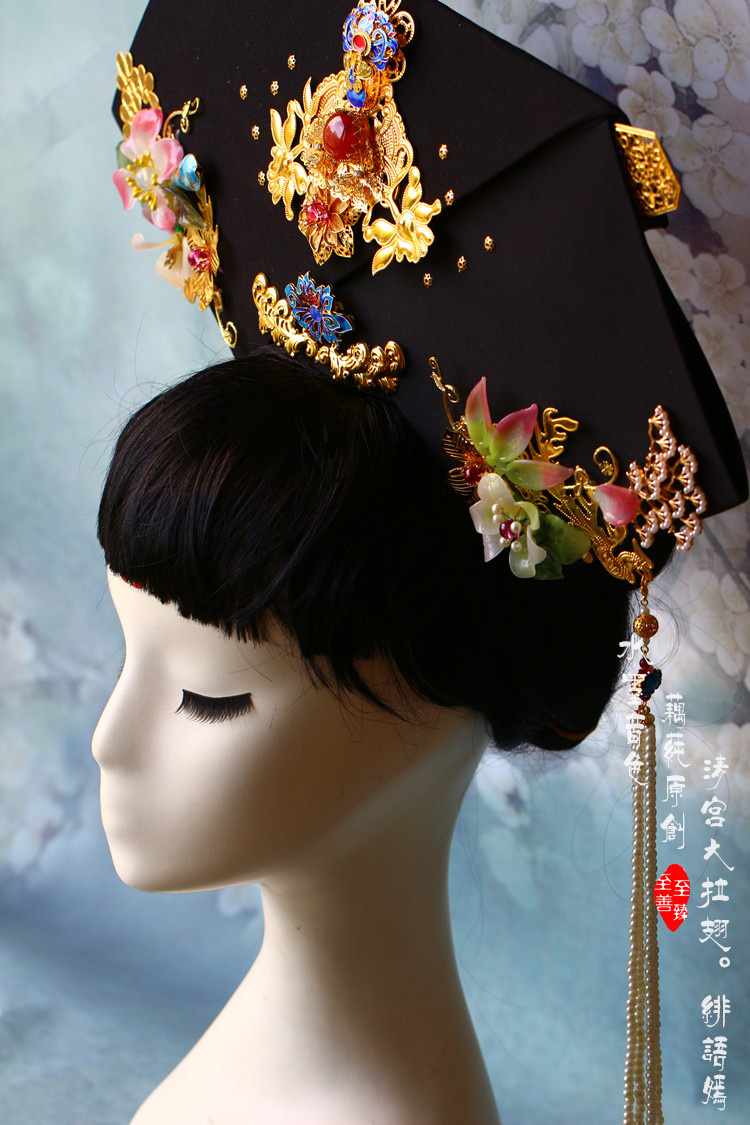 古风音色清宫大拉翅甄嬛传饰品