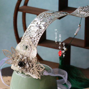 水墨音色 汉服男束发 蓝忘机cos/或材料包 发冠 云璃九青有教程