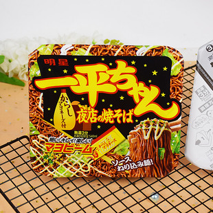 日本进口方便面明星一平夜店淡盐明太子芥末蛋黄酱炒面捞面干拌面