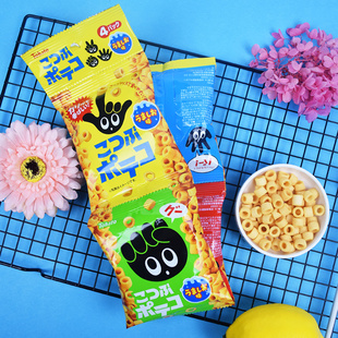 手指环马铃薯圈土豆圈儿童低盐零食手指圈 日本进口桃哈多 4连 包邮