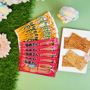 日本进口蒲烧太郎甜辣芥末烤鳗鱼片酱油甜味辣条豆皮辣片解馋零食