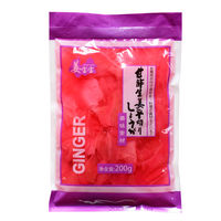 Japanese cuisine Ginger Baby Red Ginger Slices 200g*3 bags Sweet and Sour Ginger Slices Gansuo Ginger Sushi Ginger Slices thumbnail 6