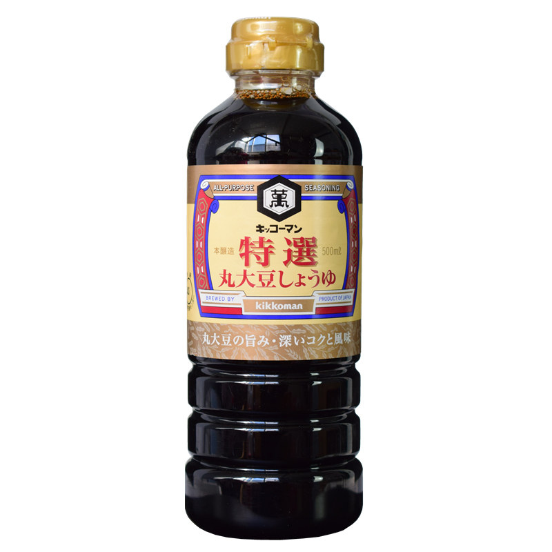 日本原装进口 万字特选丸大豆酱油500ml特级酿造浓口酱油烹饪蘸食