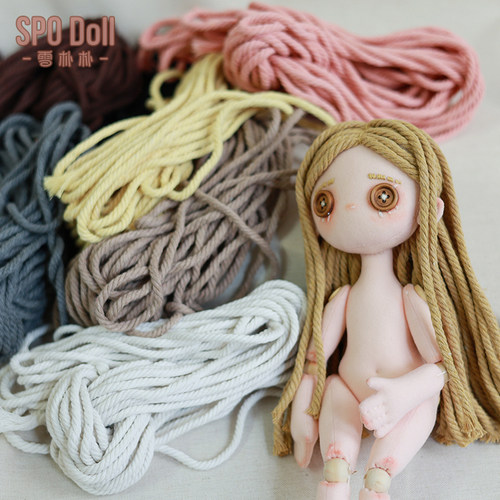 DIY第五人格娃娃头发棉绳
