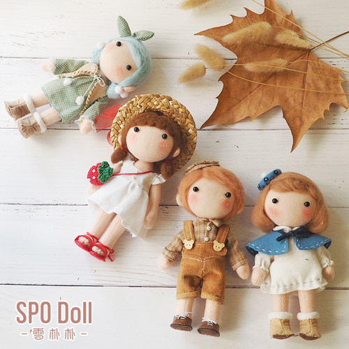 雪朴朴春夏秋冬手工娃娃材料包