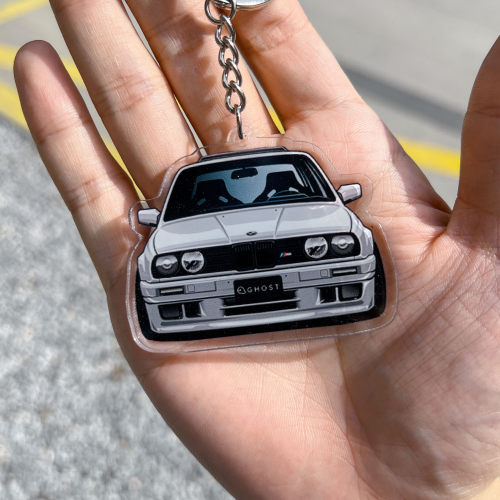 改装车JDM定制双面车挂钥匙扣