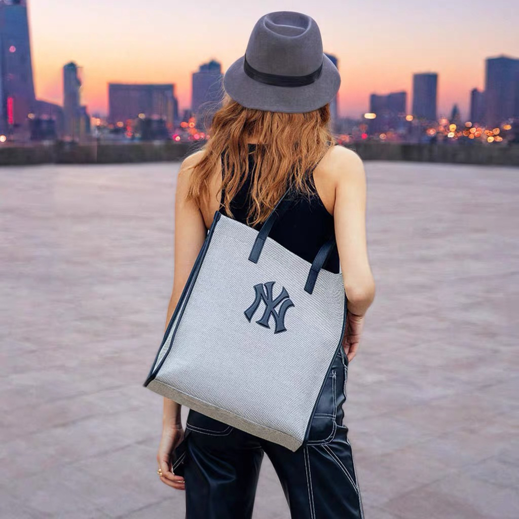 MLB正品托特包大包单肩夏季款大标休闲百搭手提包男女同款ORM03