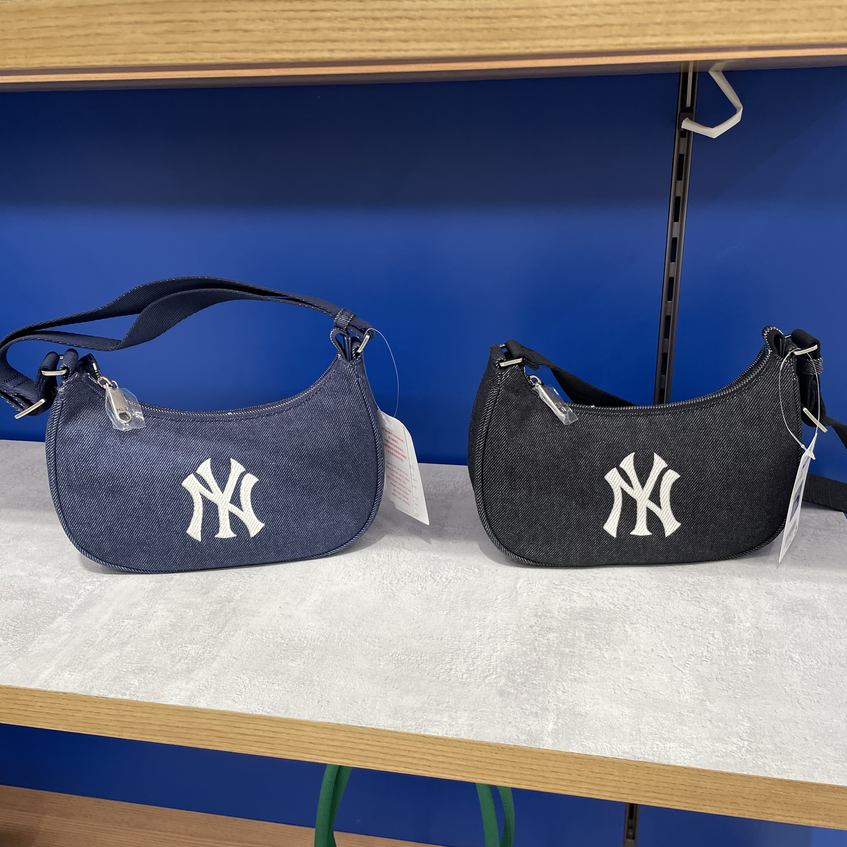 MLB正品手拎包男女包2024新款运动包复古拎包单肩背包BQM01
